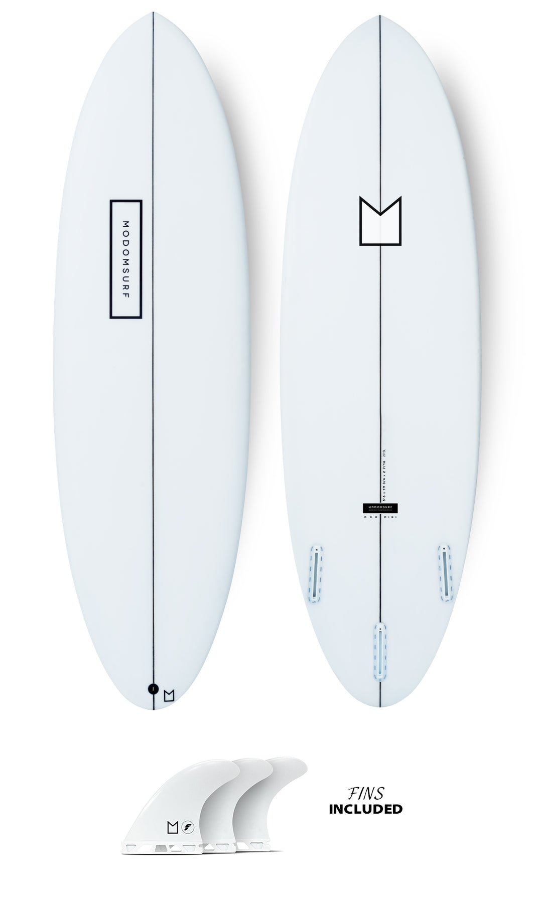 MODOM SURF ファンボード ホワイト　5'10 33L MODOM SURF ファンボード ホワイト 5'10 33L 【公式通販】